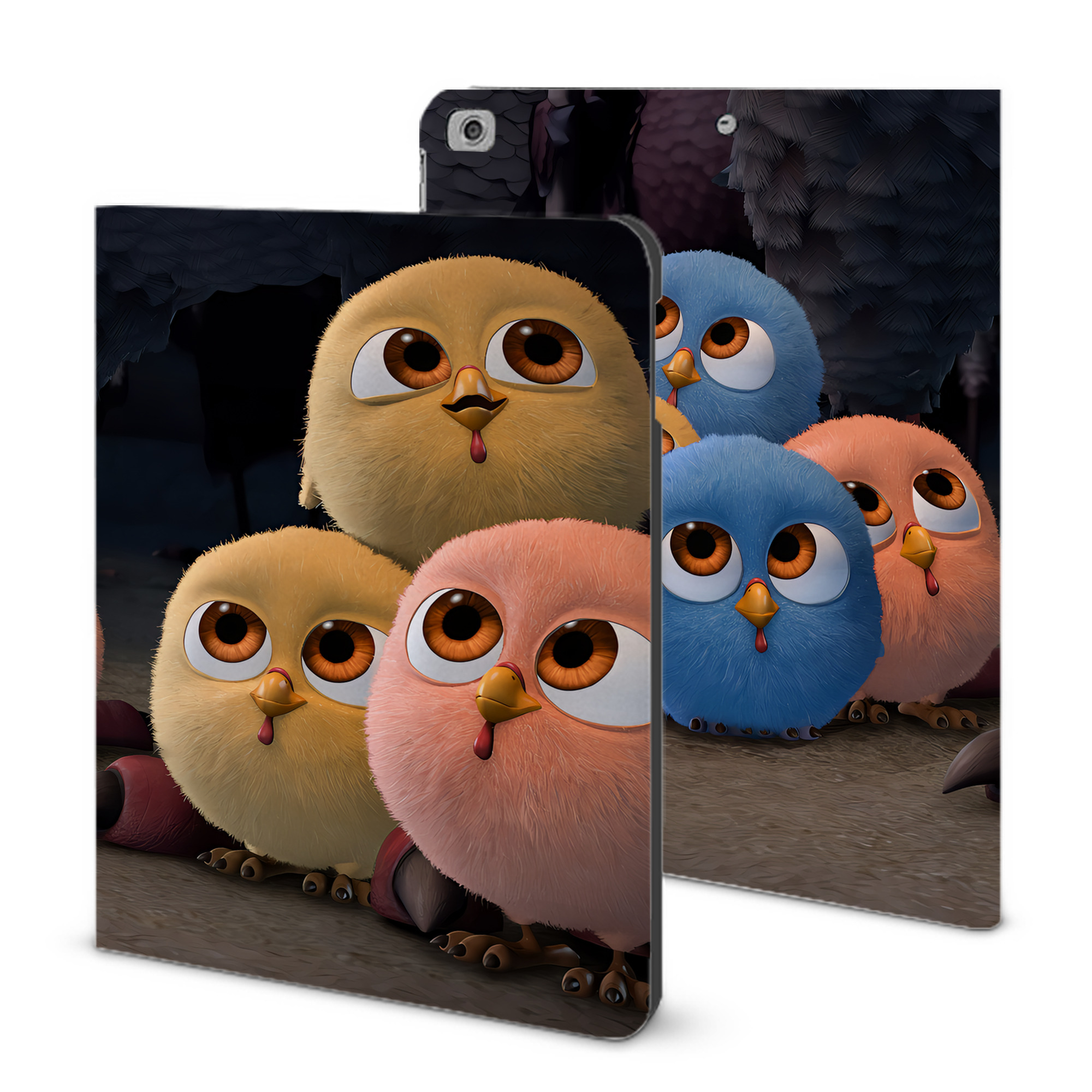 （画像用） Angry Birds アングリーバード IPad ケース ブック型 PUレザー TPU 耐衝撃 軽量 薄型 ペン収納なし 全面保護 IPad 各モデル対応